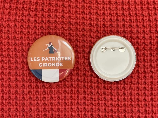 Lot de 8 Badges "Les Patriotes Gironde"