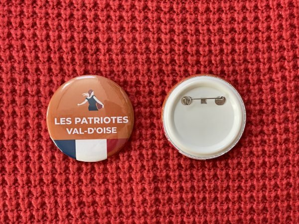 Lot de 8 Badges "Les Patriotes Val-d'Oise"