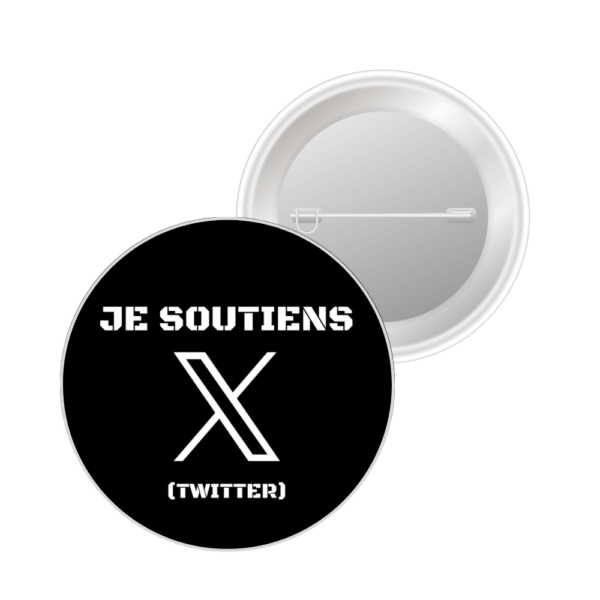 1 Badge - Je soutiens X (TWITTER)