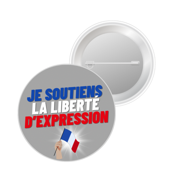 1 Badge - Je soutiens la liberté d'expression