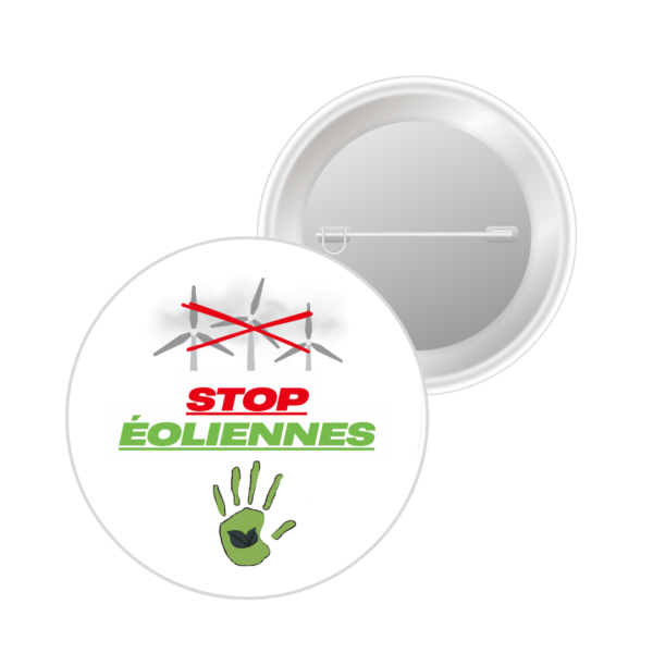 1 Badge - Stop éoliennes