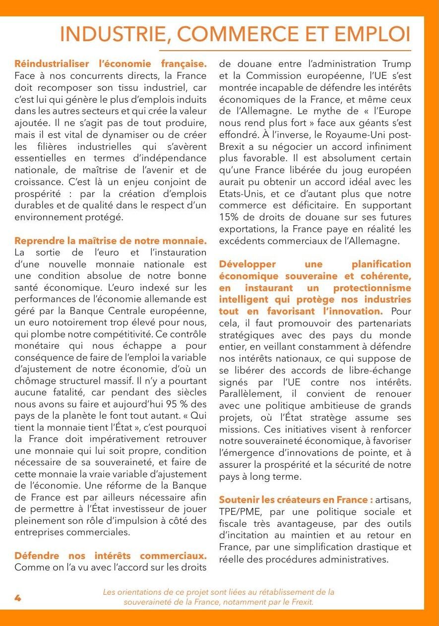 Projet pour la France, page 5