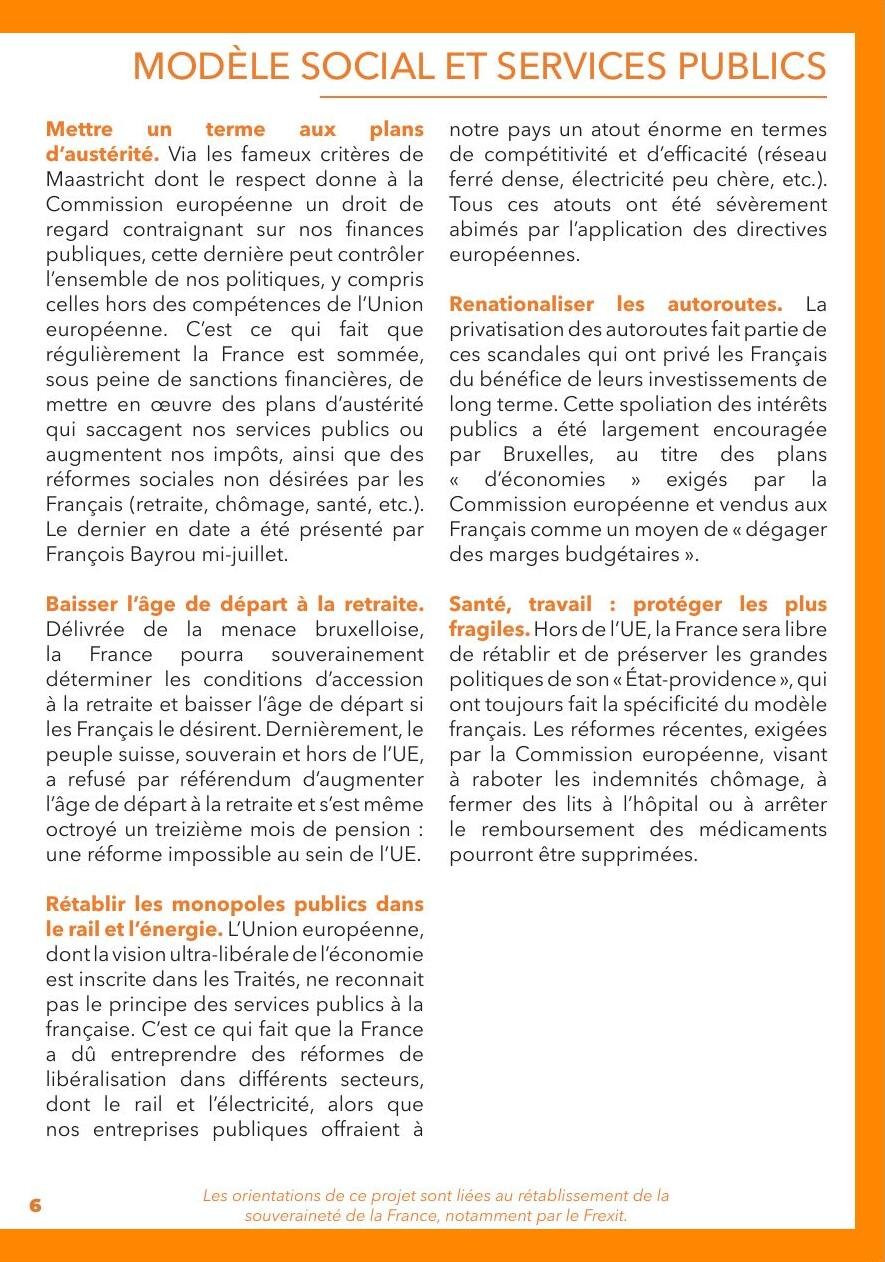 Projet pour la France, page 7