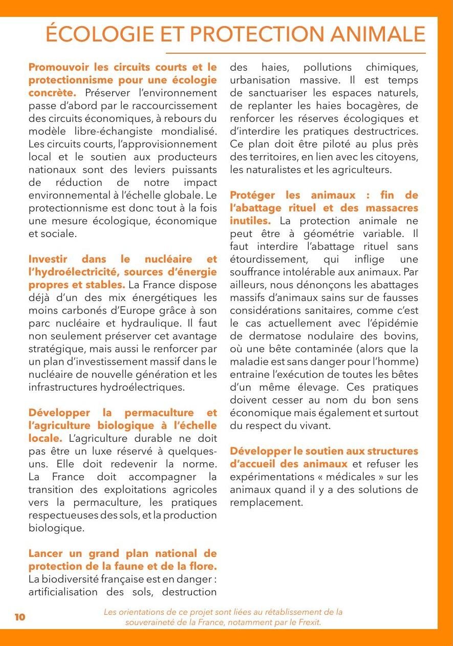 Projet pour la France, page 11