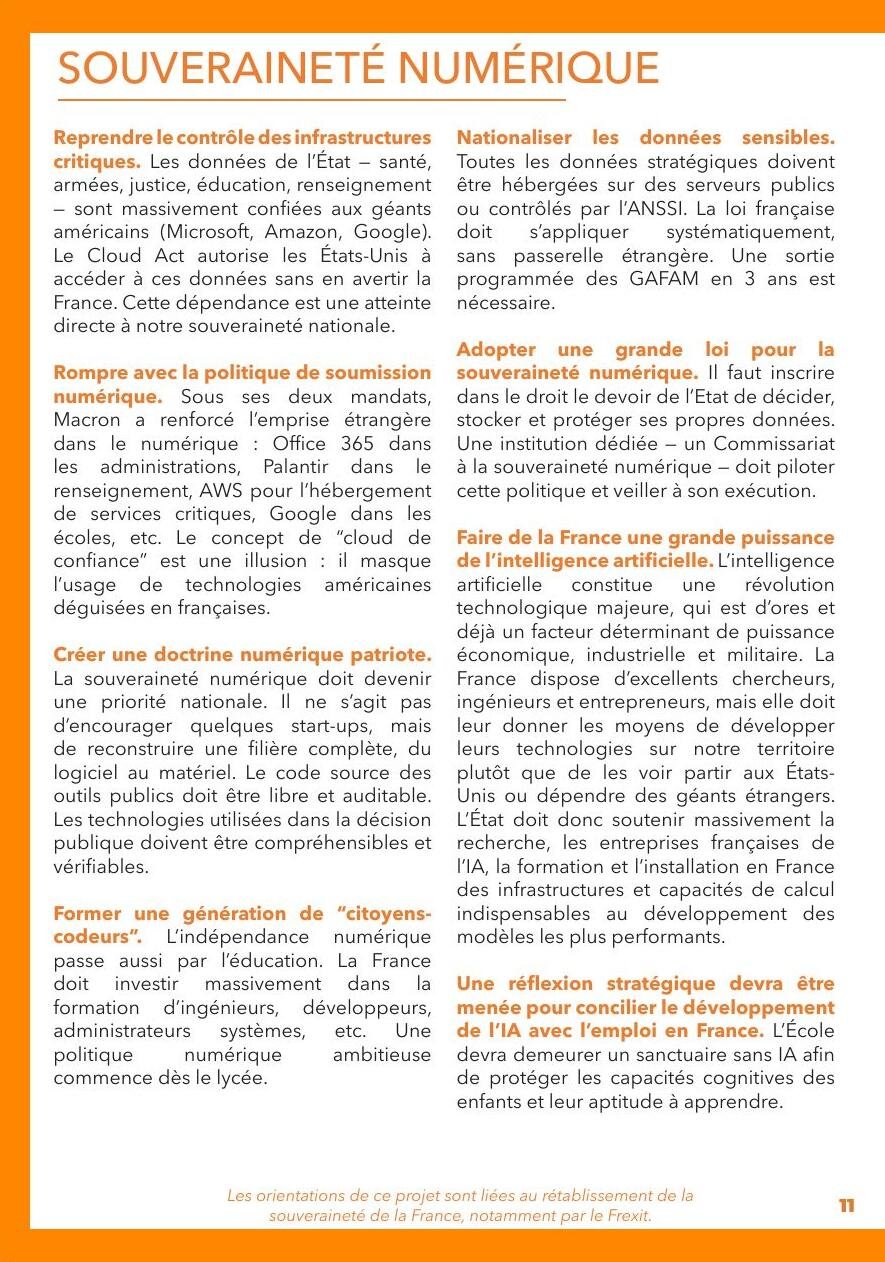 Projet pour la France, page 12