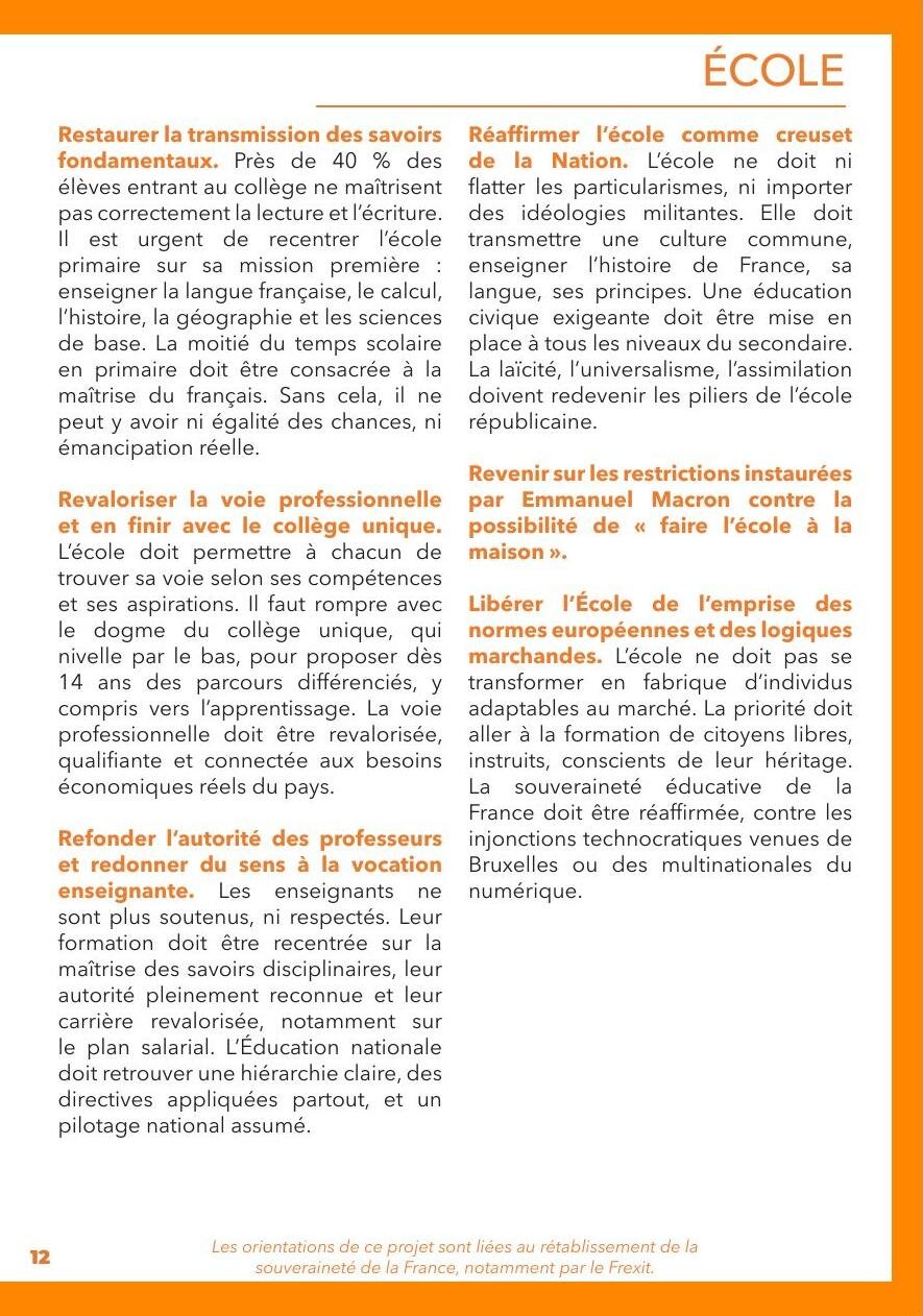 Projet pour la France, page 13