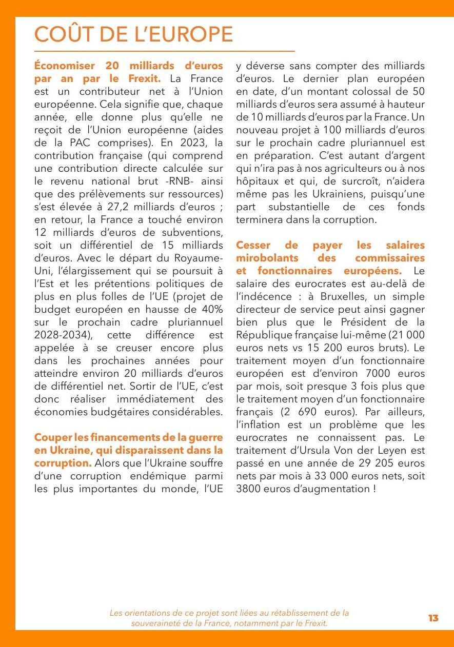 Projet pour la France, page 14