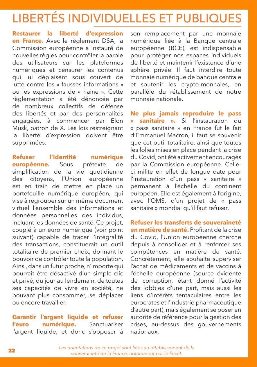 Projet pour la France, page 23